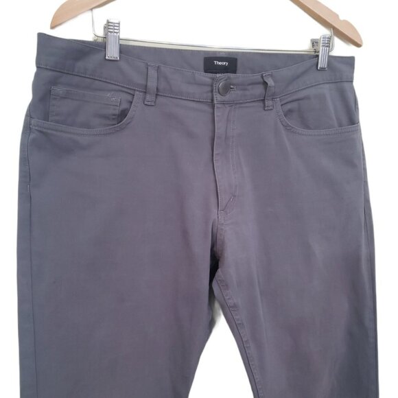 𝅺THEORY Raffi Grey Preppy Slim Fit  Office Date Night City Chic Jeans -  Men's - Picture 6 of 10